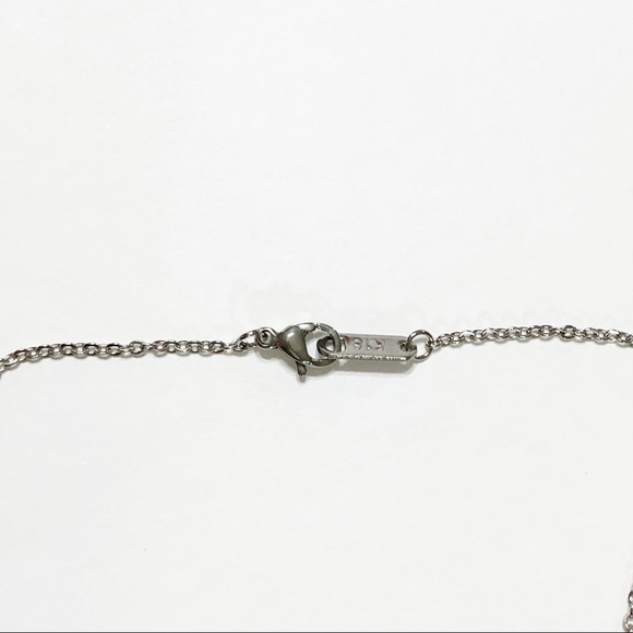 H Block Letter Monogram Stainless Steel Necklace - Picture 5 of 6